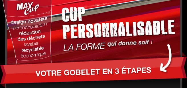 La forme qui donne soif : votre gobelet en 3 tapes