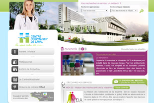 Site web du centre hospitalier de Laval