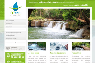 Site internet et mobile Ec eau concept