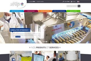 Site responsive et mobile du groupe SERAP