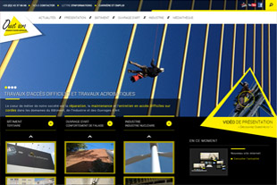 Site responsive et mobile travaux en hauteur Ouest acro