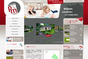 Site internet pour Maisons P&M